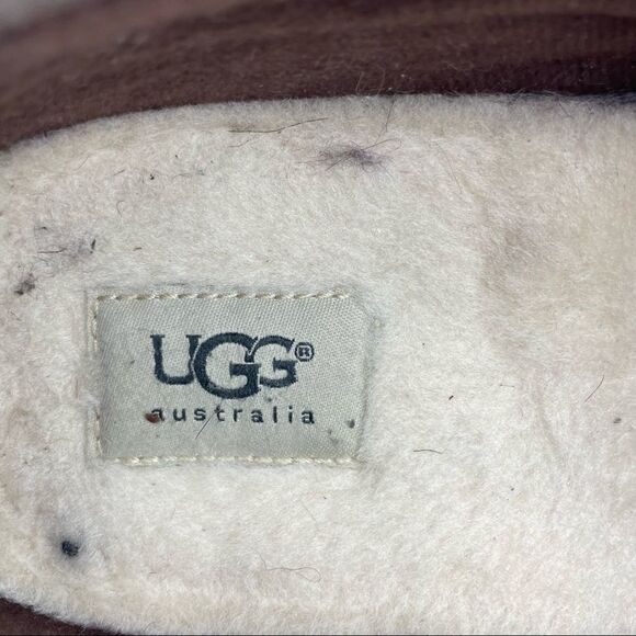 UGG  Ascot Brown Wool Slippers - Picture 4 of 5